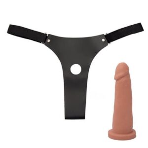 Cinta Reforçada com Prótese 15×3,5 cm – Dominatrixxx (Efeito Pele)